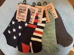 ローカットソックス 25-27cm 4足セット‼️