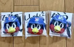つば九郎◆フェイスマグネット 3個セット◆東京 ヤクルトスワローズ