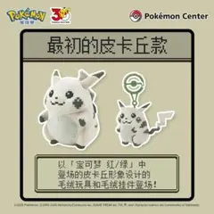 2点セット はじまりのピカチュウ ぬいぐるみマスコット ポケモンセンター