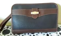 ☆ダンヒルdunhill(黒茶色)セカンドバッグ クラッチバッグ(男性用)