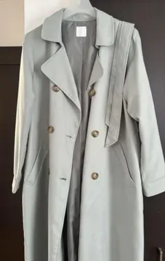 スプリングコート　トレンチコート　ブルー