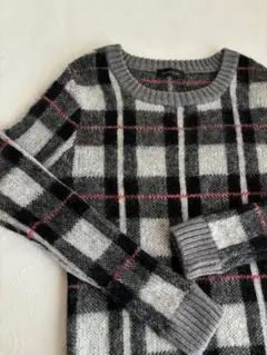 スコットクラブ　ニットセーター　チェック　９号