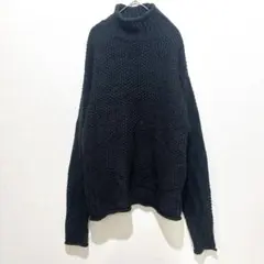 極美品】アメリカンラグシー ショールカラー コットンニット XL 黒 