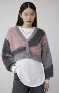 azul by moussy ニットカーディガン
