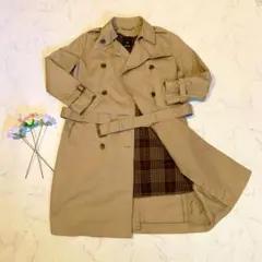 23区 オンワード樫山 トレンチ　ライナー付き チェック柄 38 M ベージュ