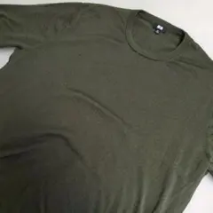 ユニクロ クルーネック ウールニット セーター サイズXXL オリーブグリーン
