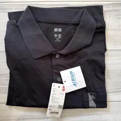 エアリズム ブラック ポロシャツ XXL
