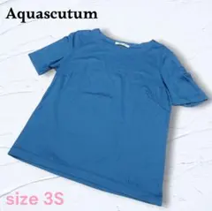 Aquascutum 半袖 Tシャツ ターコイズブルー 3Sのサムネイル