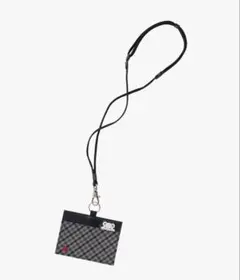 ファミリア　familiar ネームホルダー　黒　チェック　XS