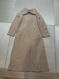 F.M.N ベージュ 裏ボアロングワンピース Mサイズ