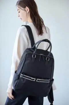 配色リボン付きワーク&マザー２ＷＡＹリュック