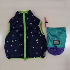 Laundry ランドリー ★ ダウン ベスト リバーシブル マルチ 星 90