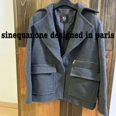 Sinequanone designed in parisグレーショートコート