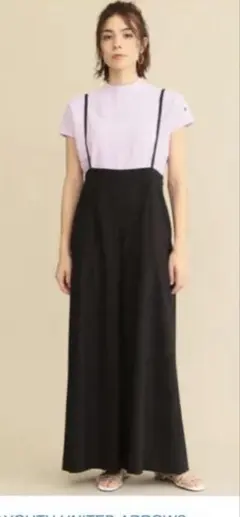 BEAUTY&YOUTH UNITED ARROWS ハイウエストサロペット 黒