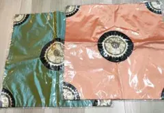 クッションカバーセット（緑・ピンク・ティール）