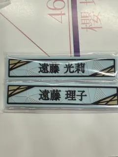 櫻坂46ローソンくじ ケーブルクリップ遠藤光莉・遠藤理子