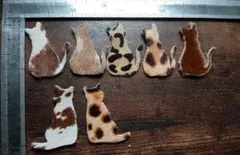 ④ 고양이 실루엣 ♪ 가죽 태그 DIY
