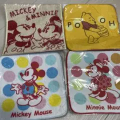 ディズニーハンカチ４枚まとめ売り