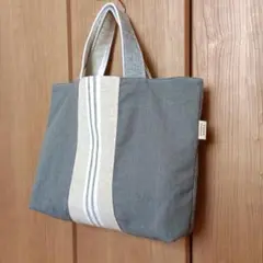 トートバッグ　ストーンウォッシュ　ストライプA