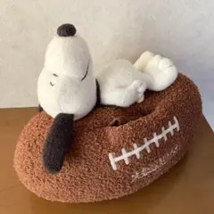 スヌーピー ティッシュカバー アメリカンフットボール ラグビー ぬいぐるみのサムネイル