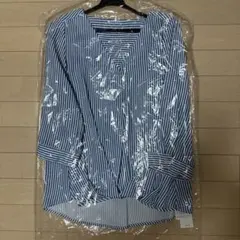 INGNI 青白ストライプ 長袖シャツ M