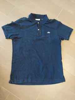 51.LACOSTE ラコステ インディゴ ポロシャツ ネイビーサイズ4デニム調