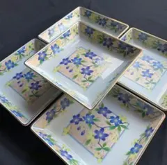 【美品】庫山窯 金欄更紗 角盛皿 金彩　3点セット 美品】庫山窯 金欄更紗 角盛皿 金彩 3点セット - メルカリ