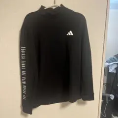 adidas メンズ モックネック スウェット ブラック M