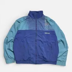 90s Wilson ナイロンジャケット ブルー ヴィンテージ マルチカラー