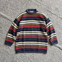 Peggy’s マルチボーダー　ボーダー　ニット　セーター アメリカ製 メンズ
