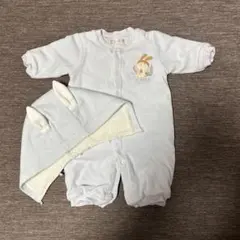 Bebe 取り外し可能フード付きロンパース　70㎝