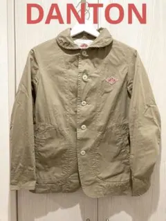 【美品】DANTON ベージュ コットンジャケット　34（XS）