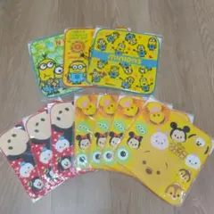 ミニオン・ディズニーツムツムハンカチ10枚セット