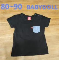 BABYDOLLブラックTシャツ