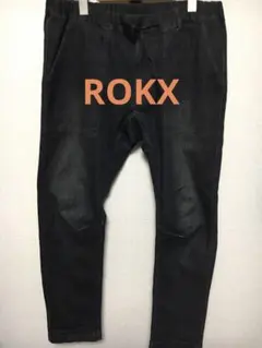 ROKX ロックス ファティーグパンツ ブラック デニム BLACK USED