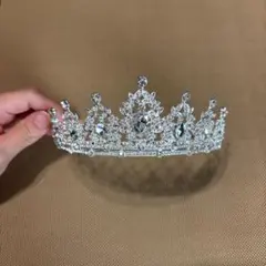 クリスタルティアラ ネックレス イヤリング セット