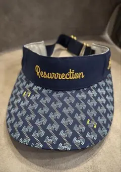 Resurrection ネイビーバイザー 幾何学模様