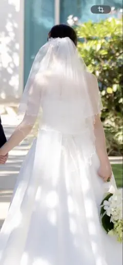 ホワイトチュール　ウェディングベール