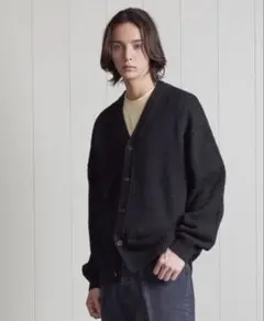 26ss H BEAUTY&YOUTH リネンクロップドクルーネックカーディガン