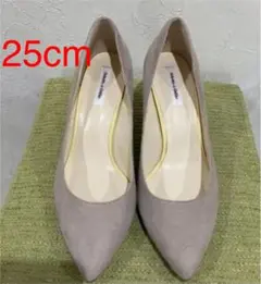 お値下げ　オデットエオディール　スエードパンプス　25cm 本革