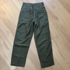 70s US ARMY OG-107 ベイカーパンツ W28 L29 米軍実物