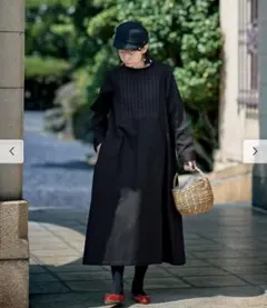 フェリシモ サニークラウズ背中がチェックの魔女ワンピース [MTサイズ]