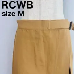 RCWB ロデオクラウンズ スカート ブラウン ラップ スリット M 【315】