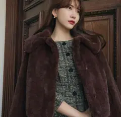 Winter Love Faux Fur Coat 2023 brown