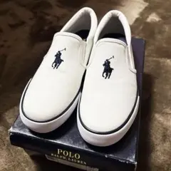Polo Ralph Lauren ホワイト スリッポン
