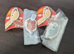 森のいきものたち 刺繍風マスコット　2点セット