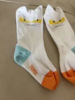 FENDI2足　familiar1足　Ralp Lauren1足 ベビー靴下4足