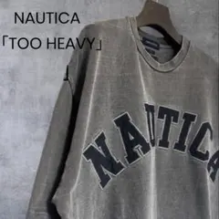 NAUTICA TOO HEAVYアーチロゴT XL グレービッグシルエットのサムネイル