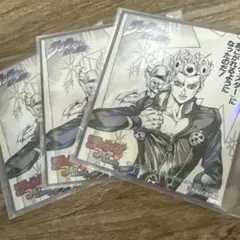 ジャンプ　フェア　アニメイト　ジョジョの奇妙な冒険　ジョルノ　色紙　コースター