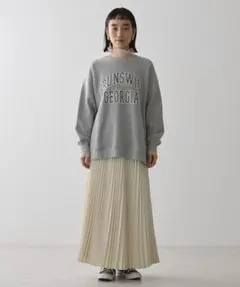 アメリカンホリック☆サテンプリーツスカートアイボリーМ新品